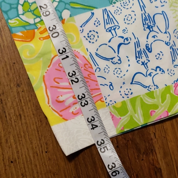 Lilly Pulitzer crop cotton blend patchwork pants - Picture 6 of 7